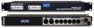 ATI Audio DA206 Dual 1X3 Distribution Amplifier with +22dBm XLR I/O