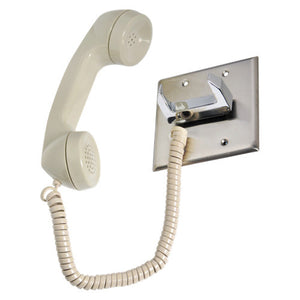 Atlas Sound CE-2A-PT Telephone Intercom Handset/Chrome Hook Switch/Push to Talk Switch