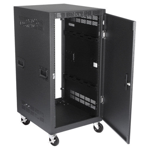 Atlas Sound RX21-30SFD 30 Inch Deep 21RU Mobile Equipment Rack