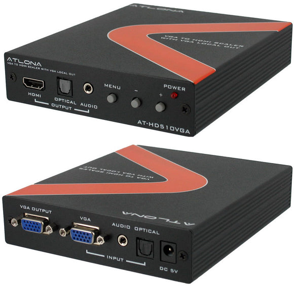 Atlona AT-HD510VGA VGA To HDMI Converter/Scaler With VGA Loop Out