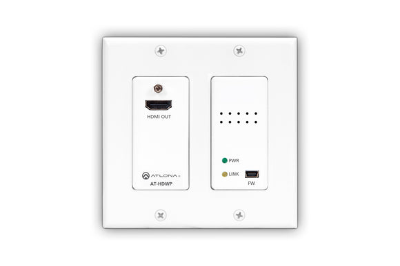 Atlona AT-HDWP HDBaseT RX HDMI 2-Gang US Decora Wall Plate