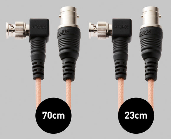 Atomos ATOMCAB003 2 x Samurai Right-Angle SDI Cables (1x23cm & 1x70cm)