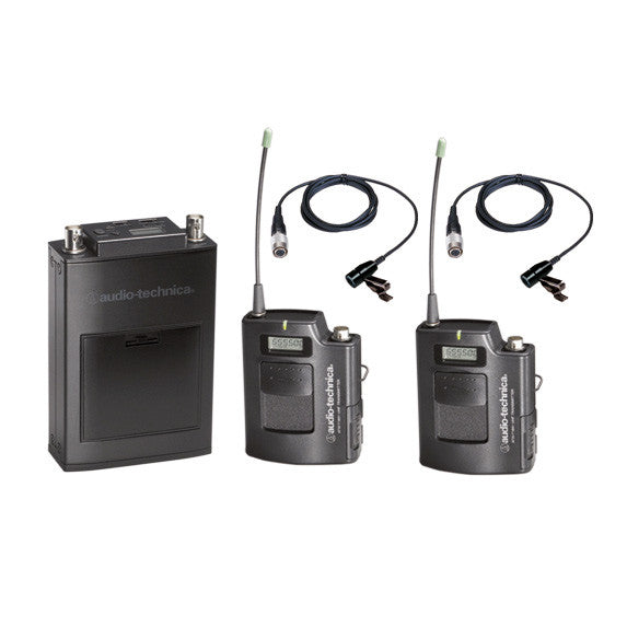 AT 1800 Series Camera-mount UHF Wireless (Dual-Bodypack with Lavs) Band C (541.500 to 566.375 MHz)