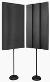 Auralex PROMAX-V2BUR Acoustic Panels with Floor Stands - Pair