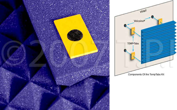 Auralex - Studiofoam TempTabs - For Temporary Foam Mounting