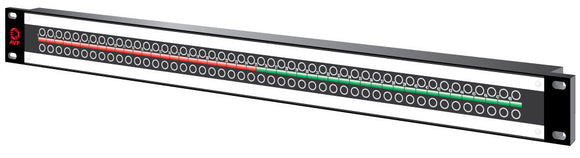 AVP AV-K248E1-KM75-BAR 48-Point 1RU 3GHz MicroSize Dual Jack HD Patchbay with Cable Bar Non-Normaled