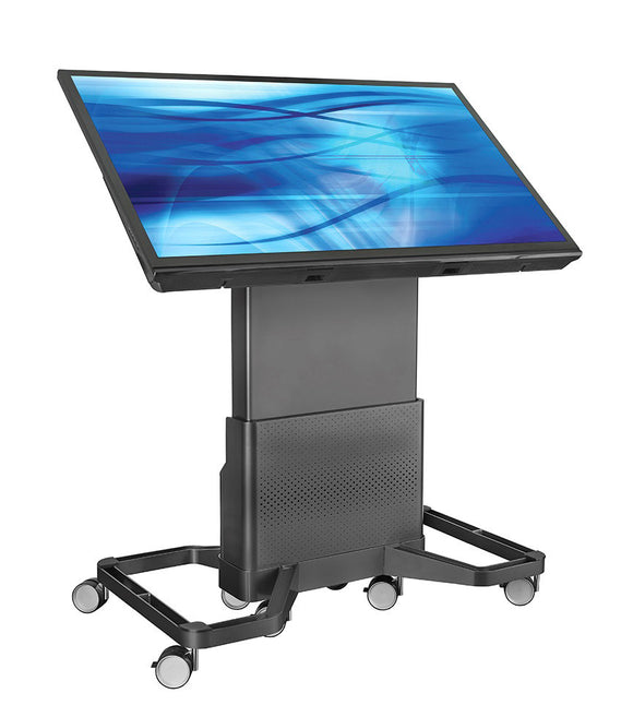 Avteq D-TPC-L DynamiQ Touch Panel Cart - Supports up to 300 lbs for Displays from 60 - 90 Inch