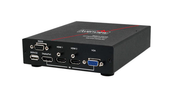 Avenview SW-HVD-HDMA-4X1 Multi Input Scaler to HDMI with IR RS232 and Audio Support