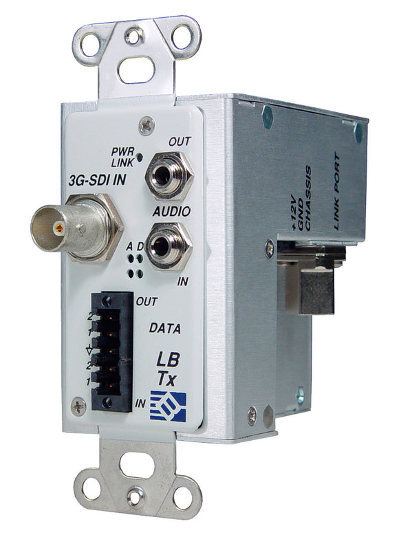 Broadata LBO-SDI-AD Link Bridge 3G-SDI with Audio & Data Over 1 SC MM Tx Wallplate