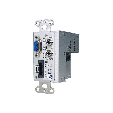 Broadata Link Bridge VGA with Audio & Data Over 1 SC MM Fiber Tx/Rx Kit Wallplate