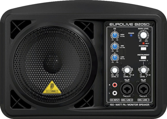 Behringer Eurolive B205D Active 150 Watt PA/Monitor Speaker System