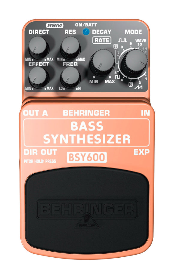 Behringer BSY600 Ultimate Bass Synthesizer Effects Pedal