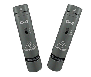 Behringer C-4 Single Diaphragm Matched Pair Condenser Microphones