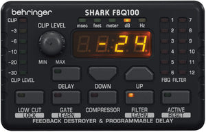 Behringer Shark FBQ100 Automatic Feedback Destroyer with Integrated Mic Preamp/ Delay/ Gate and Compressor