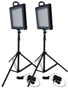 Bescor LED-500K 1000 Watt Combined Dimmable Studio Light Kit