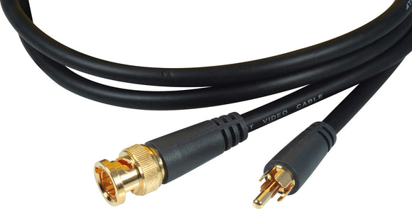 TecNec Premium Gold BNC Male to Gold RCA Male Molded Flexible Video Cable 25FT