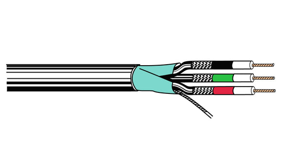 Belden 1520A Bundled RGB 3 Coax 30 AWG Miniature Type Cable 1000FT