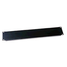 BL3 3 Space 5 1/4in Flanged Aluminum Blank Panel Black Brushed Finish