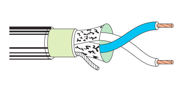 Belden 3105A 1-Pair 22 AWG EIA Industrial RS-485 Control Cable 500FT
