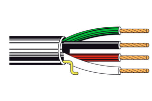 Belden 5102UP High Flex 14 AWG 4-Conductor Commercial Audio Cable 500FT White