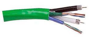 Belden 7913S Dual RG6 and Dual CAT5e Bonded Banana Peel Cable 500FT