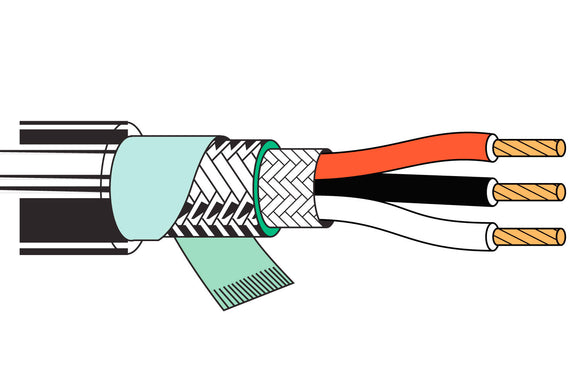 Belden 8423 20 AWG 3-Conductor Low-Impedance Cable 1000FT