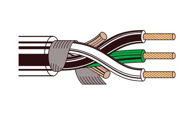 Belden 8453 3-Conductor Portable Cordage SV Type EPDM 500FT