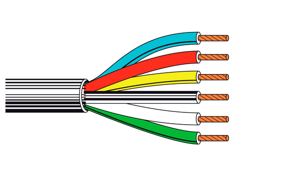 Belden 8458 22 AWG 15-Conductor Control and Audio Cable Chrome 500FT