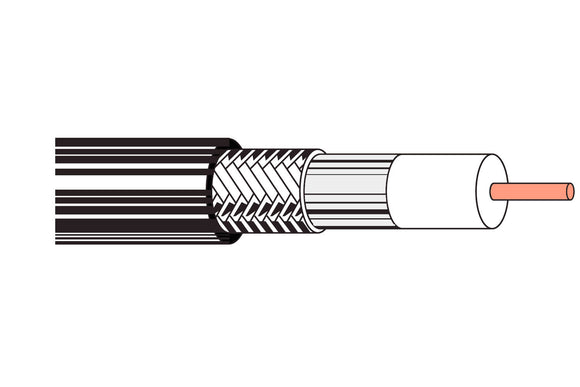 Belden 9116 RG6 18 AWG CATV Coax Cable 500FT White