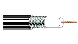 Belden 9221 30 AWG 75 Ohm Miniature Coax Cable 500FT