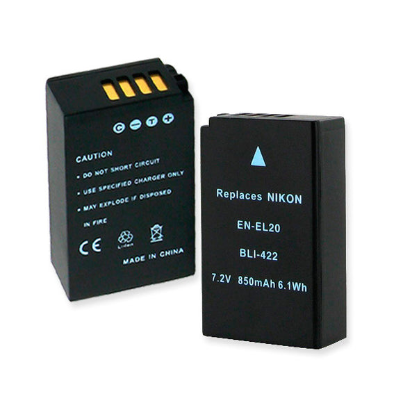 Nikon EN-EL20 (Replacement) 7.2V 850MAH