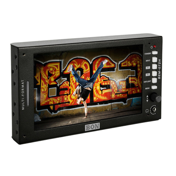 BON BEM-072H 7 Inch High Brightness 3G/HD/SD-SDI & HDMI Full HD On-Camera Field Monitor with Waveform and Vectorscope