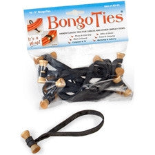 BongoTies Handy Elastic Tie-Wraps 10 Pack Natural