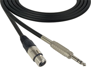 Belden Star-Quad Audio Cable XLR Female to 1/4" TRS Balanced 25FT (Multiple Colors)