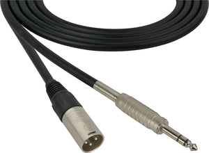 Belden Star-Quad Audio Cable XLR Male to 1/4" TRS Male 6FT (Multiple Colors)