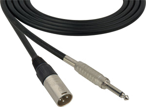 Belden Star-Quad Audio Cable XLR Male to 1/4" Male 3FT (Multiple Colors)