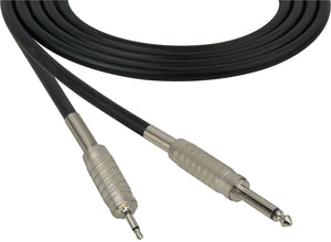 Belden Star-Quad Audio Cable 1/4" TS Male to 3.5mm TS Male 1.5FT (Multiple Colors)