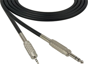 Belden Star-Quad Audio Cable 1/4" TRS Male to 3.5mm TRS Male 1.5FT (Multiple Colors)