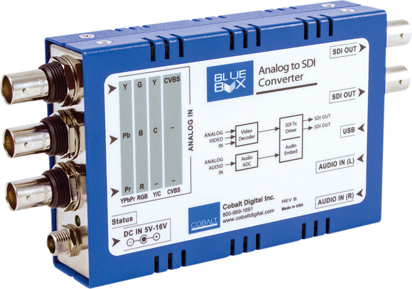 Cobalt BBG-ATOS Blue Box Analog to SDI