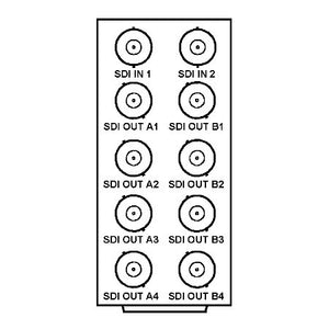 Cobalt RM20-9003-A 8321 Frame Rear I/O Module (Standard Width) 2 HD/SD-SDI Inputs 8 Reclocked HD/SD-SDI Outputs