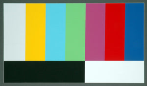 CBHD 16:9 HDTV Color Bar Chart - 12in x 19in