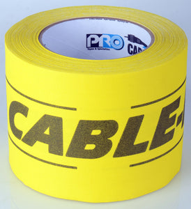 4Inx30yd Yellow/Black Cable-Path Tape