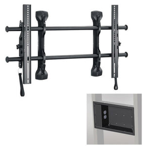 Chief LTMUP Large FUSION Micro-Adjustable Tilt Wall Mount with Power Outlet Conditioner