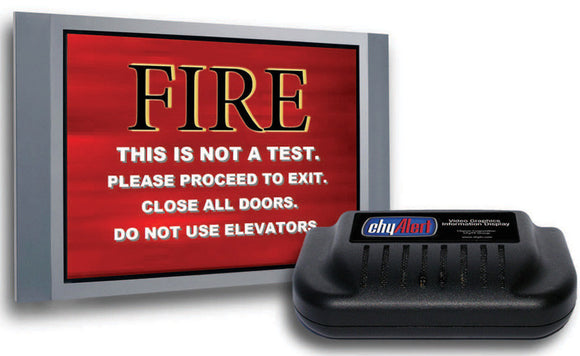 chyTV Chyron ChyAlert-IP2-N Video Alert Display with Ethernet/CE- NTSC