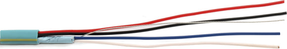 Structured Cable 22AWG 2-Conductor Data and 18AWG 2-Conductor Power Crestron Cable 1000FT Teal