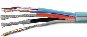 Structured Cable 2x CAT5e UTP and 2 x RG6/U Quad Shield with Data and Power Crestron Cable 500FT