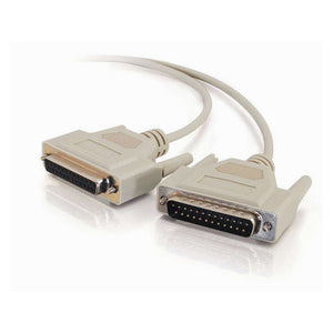 DB25 Male to DB25 Female Null Modem Cable 25FT