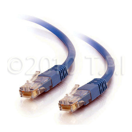 CAT5e 350 MHz Solid Patch Cable Blue 35FT