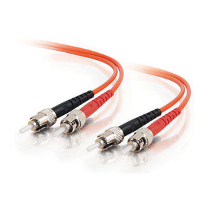 ST to ST Duplex 62.5/125 Multimode Fiber Patch Cable 8-Meters Orange