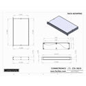 Connectronics CTX-1RU10 1 Space Rack Mount Alum Box Cabinet 19x10x1.75